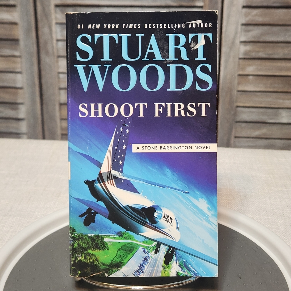 🔥 Stuart Woods Shoot First Stone Barrington Novel Paperback Book Bestseller